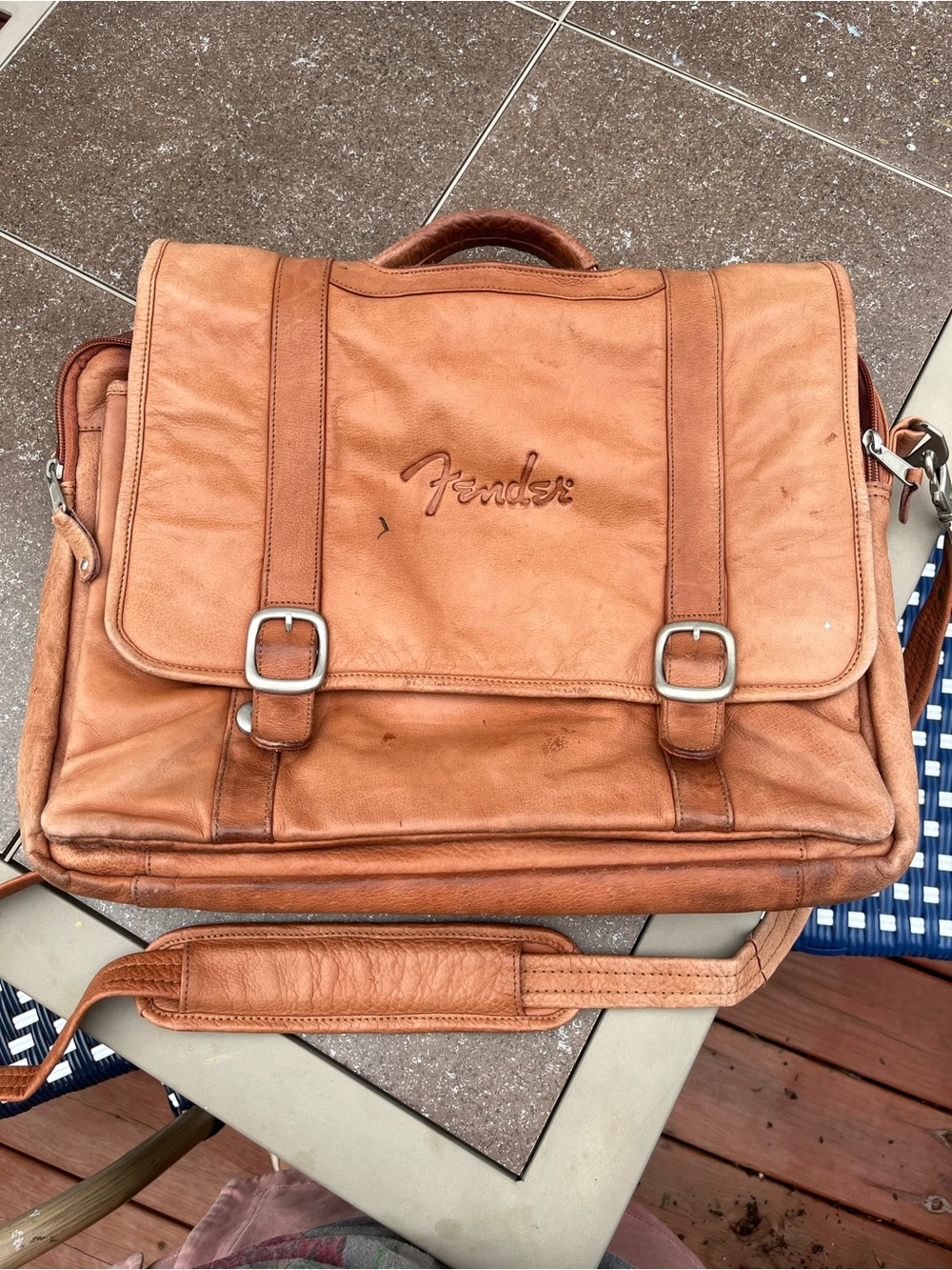 RARE Fender Promotional Leather briefcase. From 2000